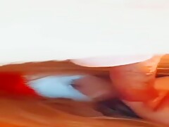 horny girl didn't waste a single drop